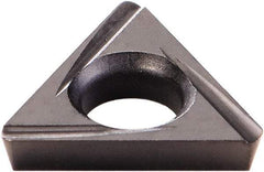 Kennametal - TDHH1280751 Grade KCU10 Carbide Turning Insert - AlTiN Finish, 60° Triangle, 0.1598" Inscr Circle, 3/64" Thick, 1/64" Corner Radius - Americas Industrial Supply
