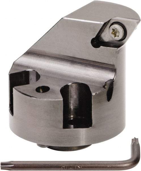 Kennametal - Left Hand Cut, 63mm Min Bore Diam, Size H50 Modular Boring Cutting Unit Head - Through Coolant, Compatible with DC.. - Americas Industrial Supply