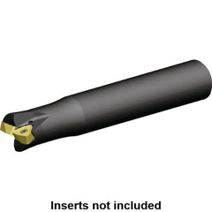 Kennametal - 28mm Cut Diam, 0.059" Max Depth, 25mm Shank Diam, Cylindrical Shank Indexable High-Feed Helical End Mill - Screw Holding Method, WOEJ090512.. Insert, KF2X Toolholder, Through Coolant - Americas Industrial Supply