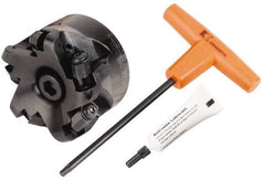 Kennametal - 3" Cut Diam, 6.33mm Max Depth, 1" Arbor Hole, 5 Inserts, RNGN 12... Insert Style, Indexable Copy Face Mill - KDNR Cutter Style, 11,200 Max RPM, 2 High, Series KSSR-RN - Americas Industrial Supply