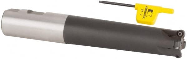 Kennametal - 1" Cutting Diam, 1" Shank Diam, 1" Max Depth of Cut, Straight Shank Indexable Copy End Mill - 4 Inserts, RD.X 07.. Insert, KDM Toolholder, Through Coolant - Americas Industrial Supply