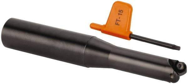 Kennametal - 20mm Cutting Diam, 63/64" Shank Diam, 0.7874" Max Depth of Cut, Straight Shank Indexable Copy End Mill - 2 Inserts, RD.X 1003.. Insert - Americas Industrial Supply