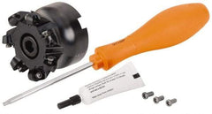 Kennametal - 63.5mm Cut Diam, 6mm Max Depth, 1" Arbor Hole, 7 Inserts, RP.T 1204... Insert Style, Indexable Copy Face Mill - BMD250 Cutter Style, 30,800 Max RPM, 2 High, Through Coolant, Series KSRM - Americas Industrial Supply