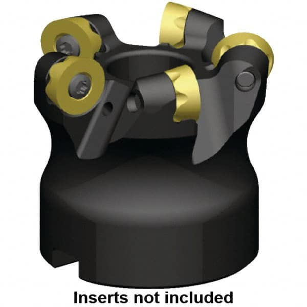 Kennametal - 125mm Cut Diam, 8mm Max Depth, 40mm Arbor Hole, 9 Inserts, RP.T 1605M0.. Insert Style, Indexable Copy Face Mill - KSRM Cutter Style, 14,700 Max RPM, 63mm High, Through Coolant, Series KSRM - Americas Industrial Supply