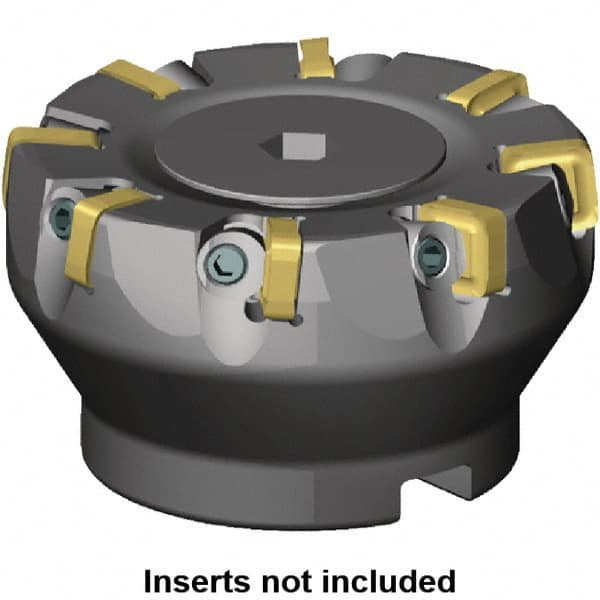 Kennametal - 160mm Cut Diam, 40mm Arbor Hole, 5mm Max Depth of Cut, 6° Indexable Chamfer & Angle Face Mill - 24 Inserts, SNXF 1204... Insert, Left Hand Cut, 24 Flutes, Through Coolant, Series KSSR - Americas Industrial Supply