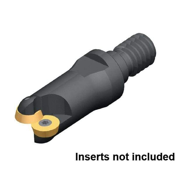 Kennametal - 25mm Cutting Diam, 63/64" Max Depth of Cut, Modular Connection Indexable Copy End Mill - 5 Inserts, RD.. 0702.. Insert - Americas Industrial Supply