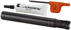 Kennametal - 15.75mm Cut Diam, 6.98mm Max Depth of Cut, 5/8" Shank Diam, 5" OAL, Indexable Square Shoulder End Mill - EP.. 0708.. Inserts, Cylindrical Shank, 0° Lead Angle, Through Coolant, Series Mill 1-07 - Americas Industrial Supply