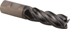 Kennametal - 1", 4 Flute, Single End, Solid Carbide, Corner Chamfer End Mill - 5" OAL, 38° Helix, Right Hand Flute, 2-5/8" LOC, Right Hand Cut - Americas Industrial Supply