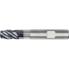 Kennametal - 8mm, 4 Flute, Single End, Solid Carbide, 1mm Corner Radius End Mill - 68mm OAL, 38° Helix, Right Hand Flute, 12mm LOC, Right Hand Cut, 24mm Extended Reach - Americas Industrial Supply