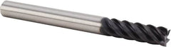 Kennametal - 1/2", 5 Flute, Single End, Solid Carbide, End Mill - 4" OAL, 43° Helix, Right Hand Flute, 1-1/2" LOC, Right Hand Cut - Americas Industrial Supply