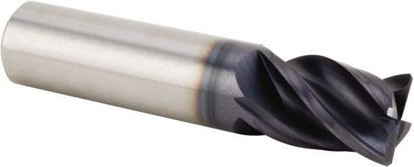 Kennametal - 10mm, 13mm LOC, 10mm Shank Diam, 50mm OAL, 4 Flute, Solid Carbide Square End Mill - Single End, AlTiN Finish, Spiral Flute, 38° Helix, Centercutting, Right Hand Cut, Right Hand Flute, Series UEDE - Americas Industrial Supply