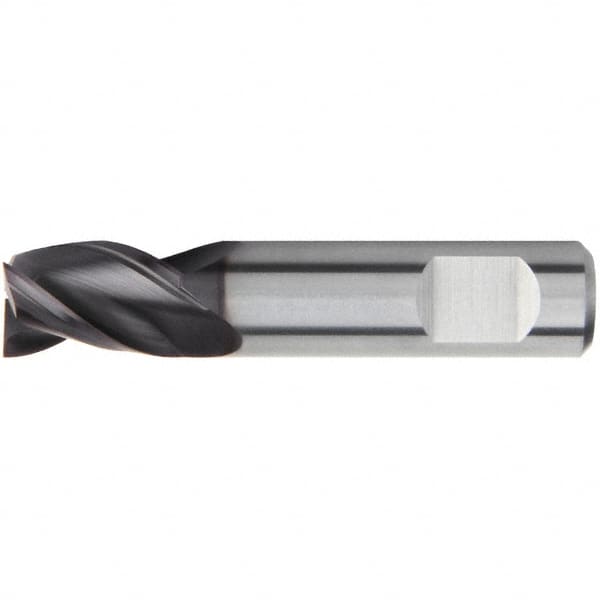 Kennametal - 2mm, 4mm LOC, 6mm Shank Diam, 38mm OAL, 3 Flute, Solid Carbide Square End Mill - Single End, AlTiN Finish, Spiral Flute, 38° Helix, Centercutting, Right Hand Cut, Right Hand Flute, Series UEDE - Americas Industrial Supply
