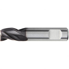 Kennametal - 2mm, 4mm LOC, 6mm Shank Diam, 38mm OAL, 3 Flute, Solid Carbide Square End Mill - Single End, AlTiN Finish, Spiral Flute, 38° Helix, Centercutting, Right Hand Cut, Right Hand Flute, Series UEDE - Americas Industrial Supply