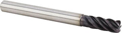 Kennametal - 12mm, 5 Flute, Single End, Solid Carbide, 0.5mm Corner Radius End Mill - 84mm OAL, 38° Helix, Right Hand Flute, 26mm LOC, Right Hand Cut, 36mm Extended Reach - Americas Industrial Supply