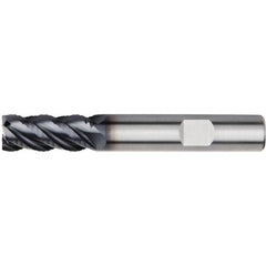 Kennametal - 12mm Diam, 26mm LOC, 4 Flute Solid Carbide 45° Corner Chamfer Roughing End Mill - 83mm OAL, 12mm Shank Diam, Single End, Centercutting, 45° Helix - Americas Industrial Supply