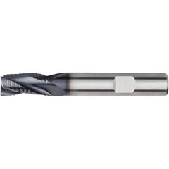 Kennametal - 12mm Diam, 22mm LOC, 3 Flute Solid Carbide 45° Corner Chamfer Roughing End Mill - 83mm OAL, 12mm Shank Diam, Single End, Centercutting, 30° Helix - Americas Industrial Supply