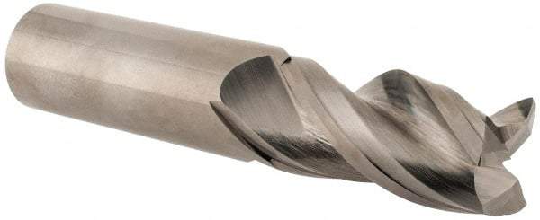Kennametal - 1", 3 Flute, Single End, Solid Carbide, 0.03" Corner Radius End Mill - 5" OAL, 38° Helix, Right Hand Flute, 2" LOC, Right Hand Cut - Americas Industrial Supply