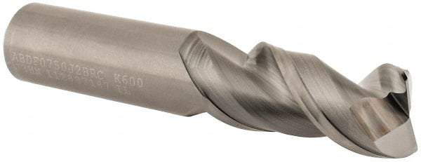 Kennametal - 3/4", 2 Flute, Single End, Solid Carbide, 0.06" Corner Radius End Mill - 4" OAL, 45° Helix, Right Hand Flute, 1-5/8" LOC, Right Hand Cut - Americas Industrial Supply