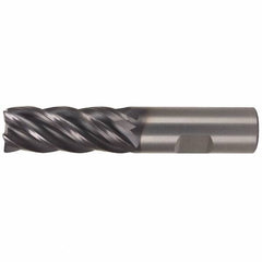 Kennametal - 5/8", 5 Flute, Single End, Solid Carbide, 0.03" Corner Radius End Mill - 3-1/2" OAL, 38° Helix, Right Hand Flute, 1-1/4" LOC, Right Hand Cut - Americas Industrial Supply