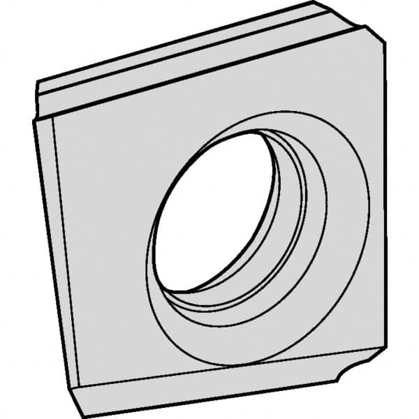 Kennametal - D2FIX150504 HP Grade KCU10 Carbide Turning Insert - AlTiN Finish, 56° Irregular, 5mm Thick, 1/64" Corner Radius - Americas Industrial Supply