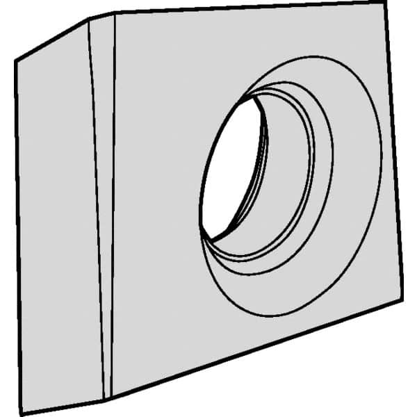Kennametal - E2FIX100505 HP Grade KCU10 Carbide Turning Insert - AlTiN Finish, 75° Irregular, 5mm Thick, 0.5mm Corner Radius - Americas Industrial Supply