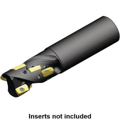 Kennametal - 20mm Cut Diam, 27.74mm Max Depth of Cut, 20mm Shank Diam, 90.2mm OAL, Indexable Square Shoulder Helical End Mill - ED.T 10T3.. Inserts, Cylindrical Shank, 0° Lead Angle, Through Coolant, Series Mill 1-10 - Americas Industrial Supply