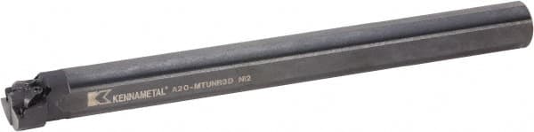 Kennametal - 39.37mm Min Bore Diam, 14" OAL, 1-1/4" Shank Diam, A-MTUN-D Indexable Boring Bar - TN.. 332 Insert, Pin & Clamp Holding Method - Americas Industrial Supply