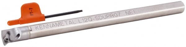 Kennametal - 16mm Min Bore Diam, 181.17mm OAL, 12mm Shank Diam, L-SDUP Indexable Boring Bar - 22.35mm Max Bore Depth, DP.. 070204 Insert, Screw Holding Method - Americas Industrial Supply