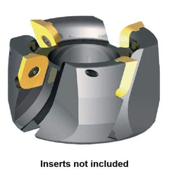 Kennametal - 4 Inserts, 50mm Cut Diam, 22mm Arbor Diam, 10mm Max Depth of Cut, Indexable Square-Shoulder Face Mill - 0/90° Lead Angle, 50mm High, LFEW 1503.. Insert Compatibility, Series RPF - Americas Industrial Supply