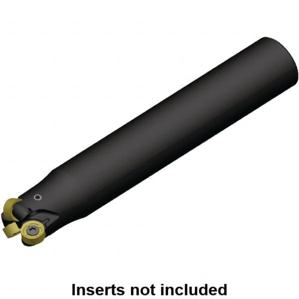 Kennametal - 25mm Cutting Diam, 32mm Shank Diam, 63/64" Max Depth of Cut, Straight Shank Indexable Copy End Mill - 3 Inserts, RN.J 10T3M0.N.. Insert, KDR Toolholder - Americas Industrial Supply