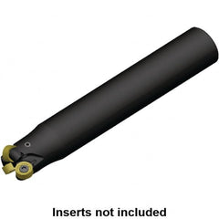 Kennametal - 25mm Cutting Diam, 32mm Shank Diam, 63/64" Max Depth of Cut, Straight Shank Indexable Copy End Mill - 3 Inserts, RN.J 10T3M0.N.. Insert, KDR Toolholder - Americas Industrial Supply