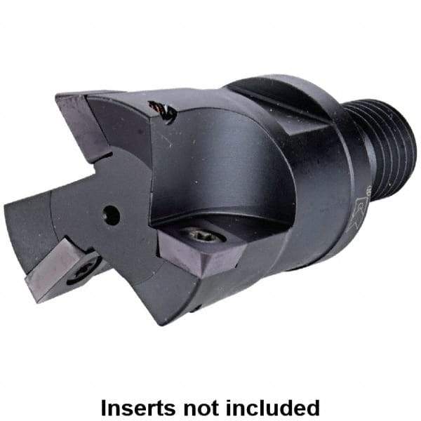 Kennametal - 1.378" Cut Diam, 8mm Max Depth of Cut, 2.6575" OAL, Indexable Square Shoulder Helical End Mill - XD.. 10T3.. Inserts, M16 Modular Connection, Series KMM - Americas Industrial Supply