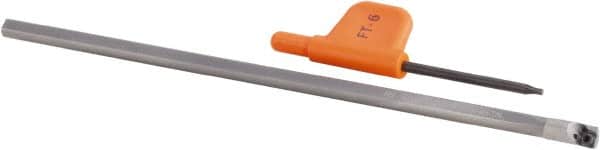 Kennametal - 6.91mm Min Bore Diam, 150mm OAL, 6mm Shank Diam, E-SCLD Indexable Boring Bar - CD.. S4T002 Insert, Screw Holding Method - Americas Industrial Supply