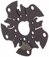 Kennametal - Arbor Hole Connection, 1/16" Cutting Width, 5/8" Depth of Cut, 2-1/2" Cutter Diam, 5/8" Hole Diam, 5 Tooth Indexable Slotting Cutter - KVNS Toolholder, OD 1063.. Insert - Americas Industrial Supply