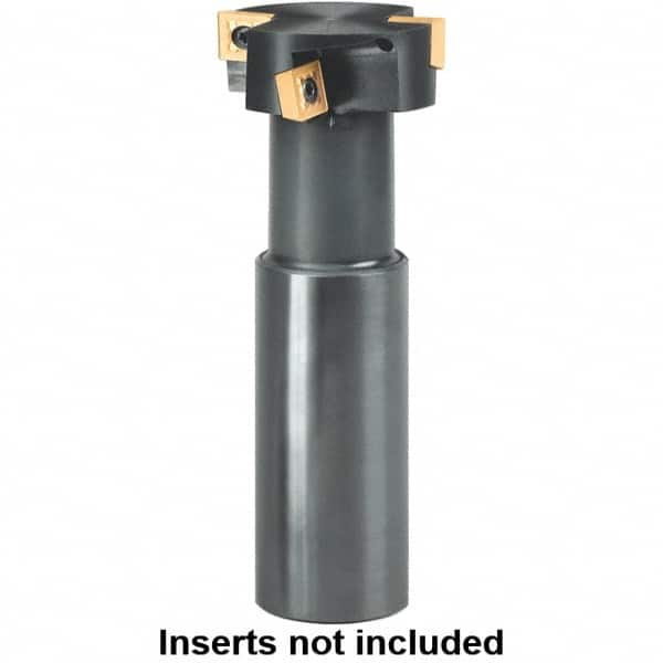 Kennametal - 1.9685" Cutting Diam x 0.8661" Cutting Width, 4 Cutter Inserts, 1.2598" Shank Diam, Indexable T-Slot Cutter - Insert Style SDMT 120408EGG, 5.5118" OAL, 2 Flutes - Americas Industrial Supply