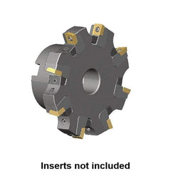 Kennametal - Shell Mount Connection, 0.461" Cutting Width, 1.2563" Depth of Cut, 125mm Cutter Diam, 1.2598" Hole Diam, 8 Tooth Indexable Slotting Cutter - KSSM Toolholder, SD.T 1204.. Insert, Right Hand Cutting Direction - Americas Industrial Supply