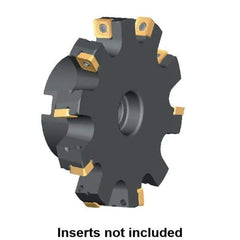 Kennametal - Shell Mount Connection, 1.2535" Depth of Cut, 125mm Cutter Diam, 1.2598" Hole Diam, 12 Tooth Indexable Slotting Cutter - KSSS Toolholder, SP.T 10T3.. Insert - Americas Industrial Supply
