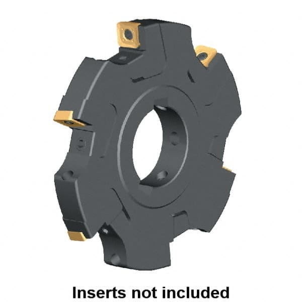 Kennametal - Arbor Hole Connection, 0.461" Cutting Width, 2.0276" Depth of Cut, 160mm Cutter Diam, 1.5748" Hole Diam, 10 Tooth Indexable Slotting Cutter - KSSM Toolholder, SD.T 1204.. Insert, Left Hand Cutting Direction - Americas Industrial Supply