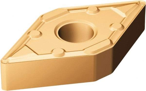 Sandvik Coromant - DNMX432 WF Grade 1125 Carbide Turning Insert - TiAlN/AlCr2O3 Finish, 55° Parallelogram, 1/2" Inscr Circle, 3/16" Thick, 1/32" Corner Radius - Americas Industrial Supply