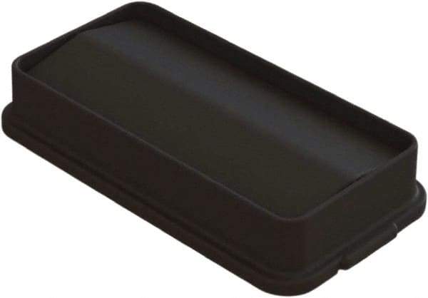 O-Cedar - Rectangle Lid for Use with 23 Gal Rectangular Trash Cans - Black, Plastic, For O-Cedar 6823 - Americas Industrial Supply