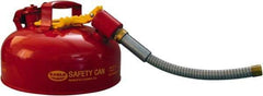 Eagle - 1 Gal Steel Type II Safety Can - 7-1/4" High x 11-1/4" Diam, Red - Americas Industrial Supply