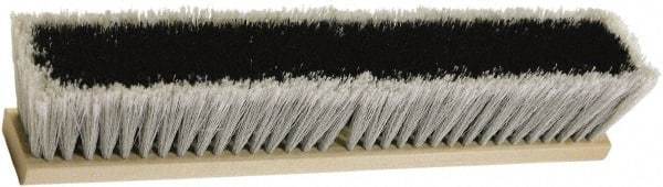 O-Cedar - 24" Medium Duty Synthetic Push Broom - 3-1/4" Bristle Length, Wood Block, Bolt-On Handle Connection, Handle Sold Separately - Americas Industrial Supply