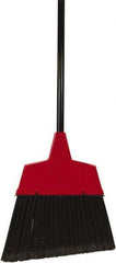 O-Cedar - 11" Wide, Black Synthetic Bristles, 48" Metal Handle, Angled Broom - Flagged - Americas Industrial Supply