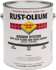 Rust-Oleum - 1 Gal Navy Gray Gloss Finish Antislip Coating - 60 to 70 Sq Ft per Gal, Interior/Exterior - Americas Industrial Supply