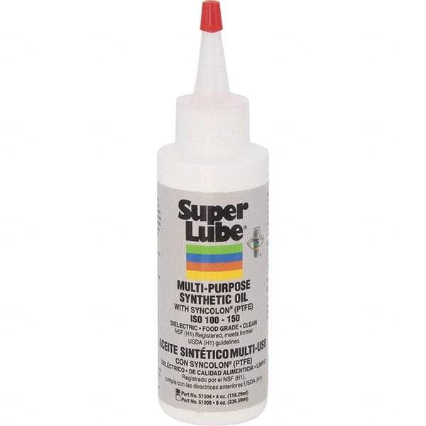 Synco Chemical - 4 oz Bottle Synthetic with PTFE Lubricant - Translucent White, -45°F to 450°F, Food Grade - Americas Industrial Supply
