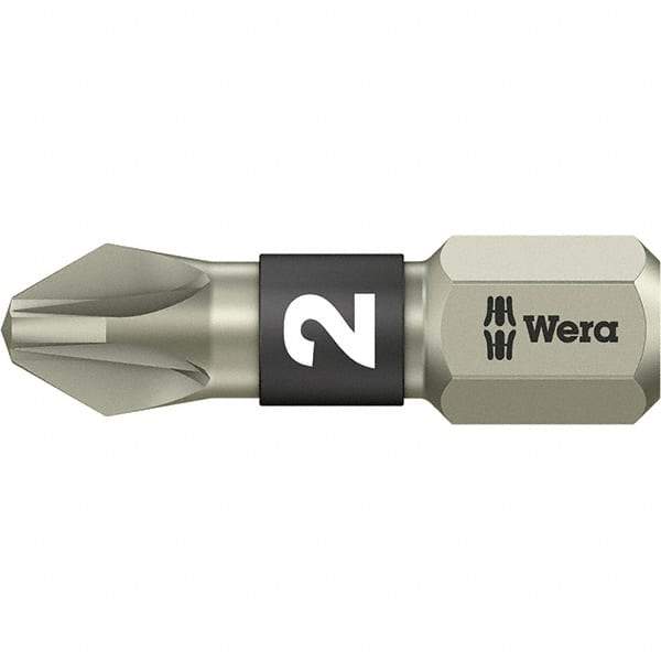 Wera - #1 Pozidriv Screwdriver Bit - 1" OAL - Americas Industrial Supply