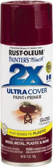 Rust-Oleum - Cranberry, Gloss, Enamel Spray Paint - 8 Sq Ft per Can, 12 oz Container, Use on Multipurpose - Americas Industrial Supply