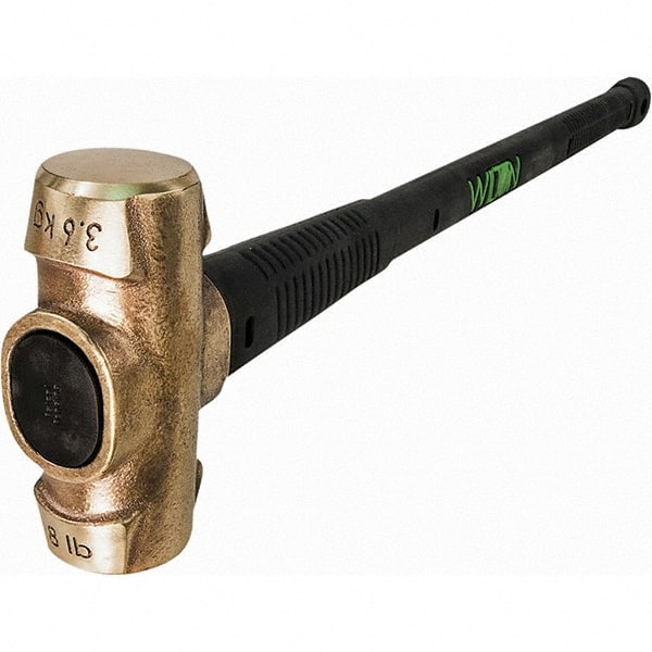 Wilton - Non-Sparking Hammers Tool Type: Brass Hammer Head Material: Brass - Americas Industrial Supply