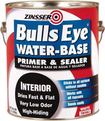 Rust-Oleum - 1 Gal White Water-Based Acrylic Enamel Primer - 1000 Sq Ft Coverage, <100 gL Content, Quick Drying, Interior/Exterior - Americas Industrial Supply