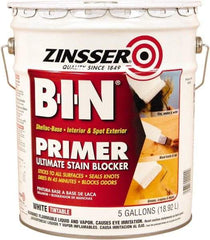 Rust-Oleum - 5 Gal White Shellac Primer - 1000 Sq Ft Coverage, 540 gL Content, Quick Drying, Interior/Exterior - Americas Industrial Supply